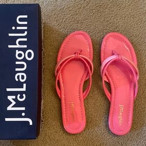 BRAND NEW J.McLaughlin pink flip flops